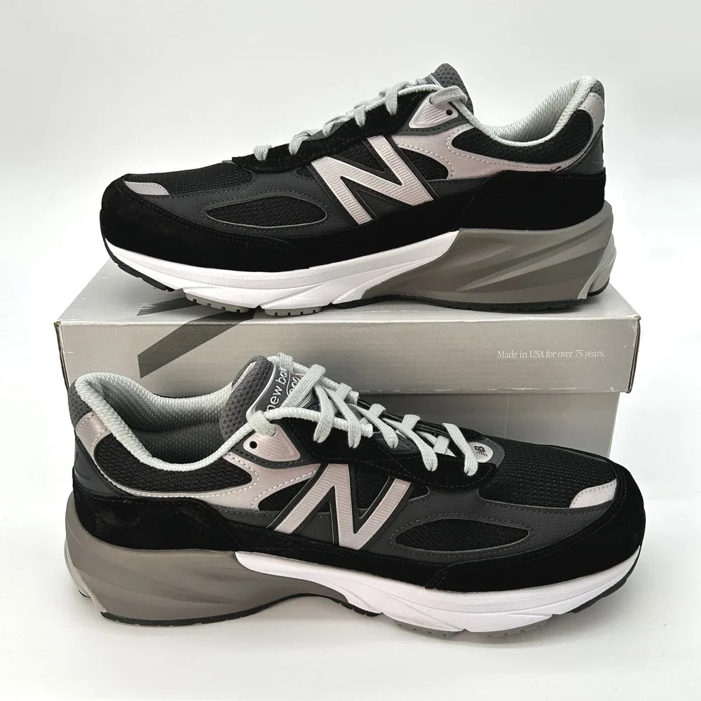 New Balance Made in USA 990v6 Mens Sz. 11 X-Wide Sneakers Black Grey NEW M990BK6